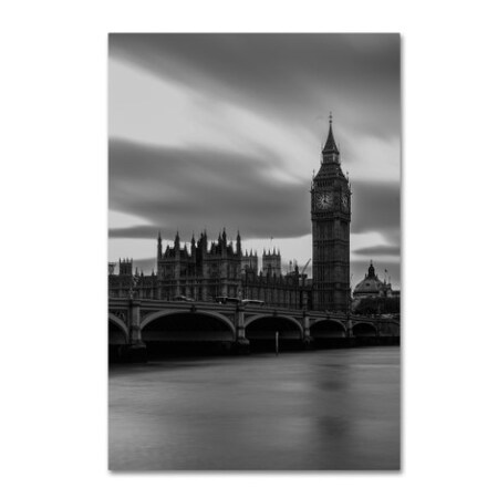 Trademark Fine Art Claire Doherty 'Houses of Parliament with Storm Clouds' Canvas Art, 16x24 CDO0196-C1624GG
